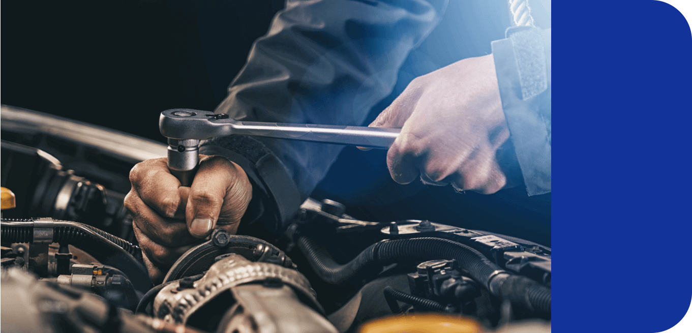 Mechanic with a tool 